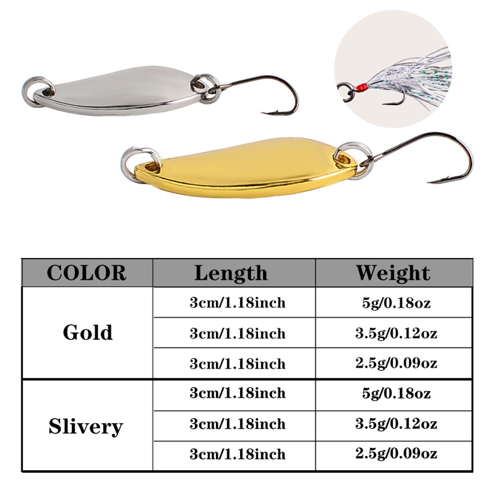 12pcs Metal Spoon Spinner Lure - Fishing Lure Swimbait recension och pris