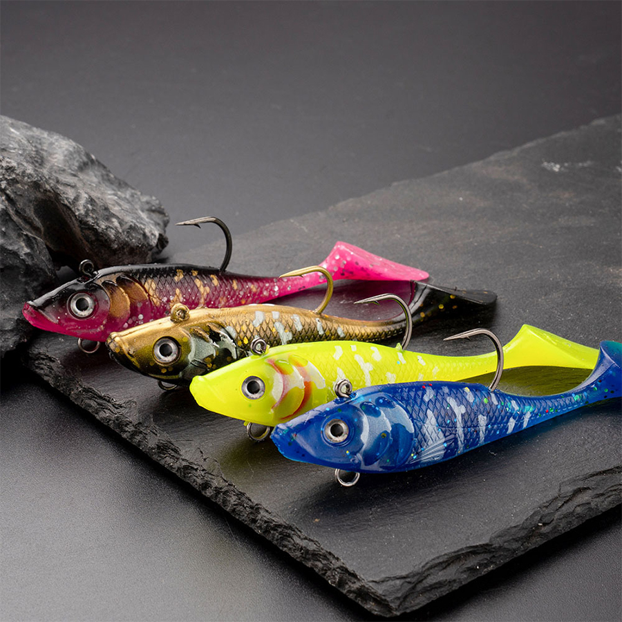 5PCS T-Tail Soft Bait Artifici - Fishing Lure Blade Bait recension och pris