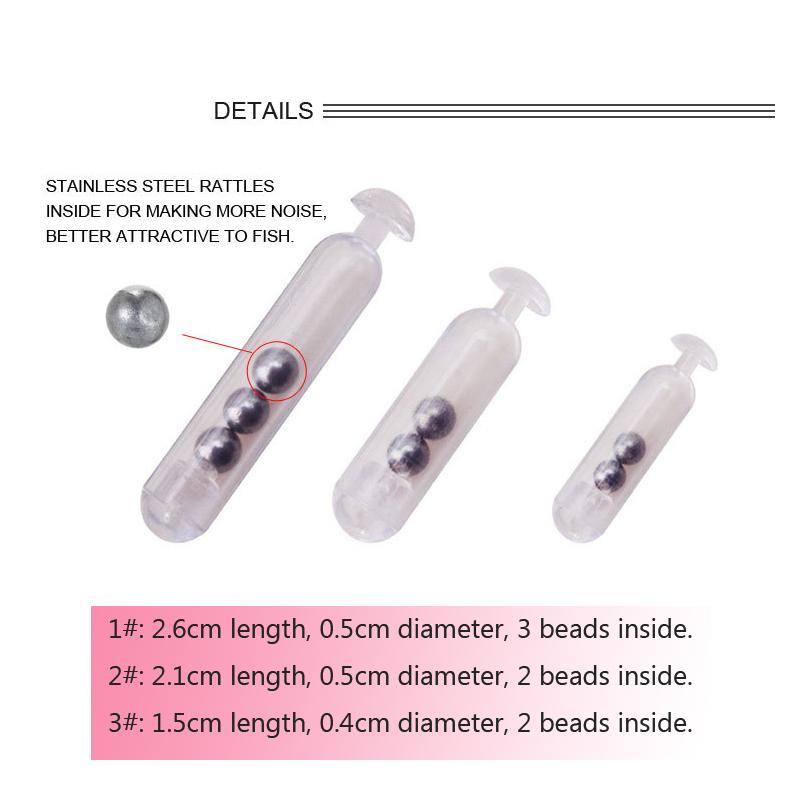 20pcs Plastic Fishing Rattles  - Fishing Lure Soft Plastic recension och pris