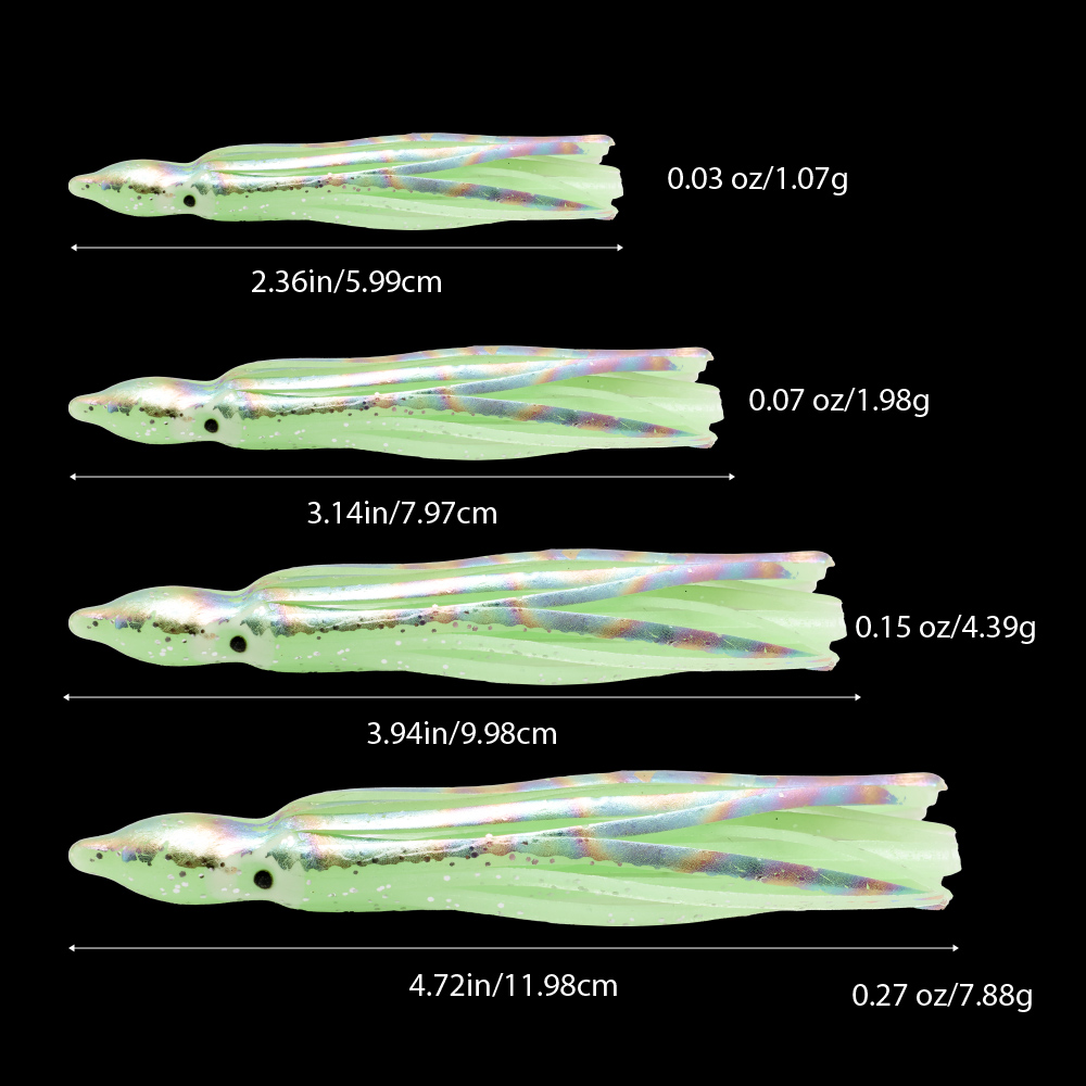 10 pcs soft light octopus squi - Fishing Lure Buzzbait recension och pris