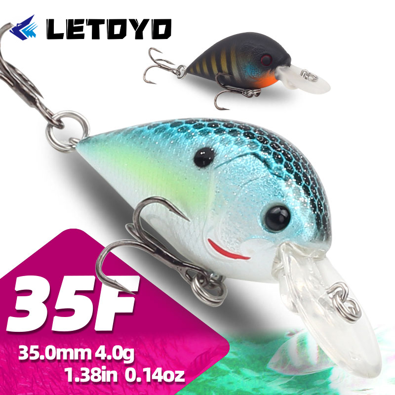 LETOYO  Mini Crankbait Lure Wo - Fishing Lure Topwater recension och pris