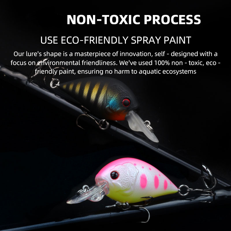 LETOYO  Mini Crankbait Lure Wo - Fishing Lure Topwater recension och pris