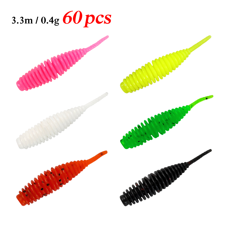 60pcs Soft Bait Fishing Lure 0 - Fishing Lure Soft Plastic recension och pris