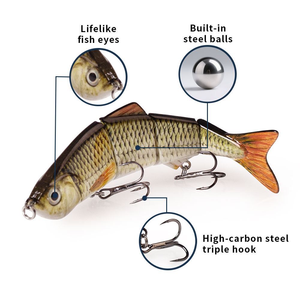 Hanlin 125mm/4.72in 4 Segment  - Fishing Lure Popper recension och pris
