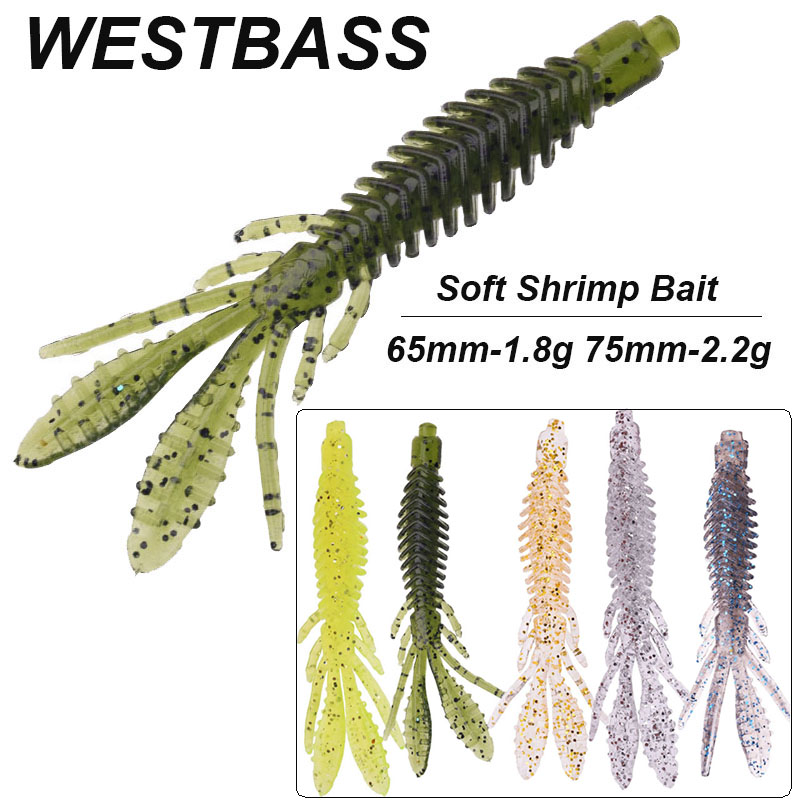 WESTBASS 5PCS Soft Larva Baits - Fishing Lure Swimbait recension och pris