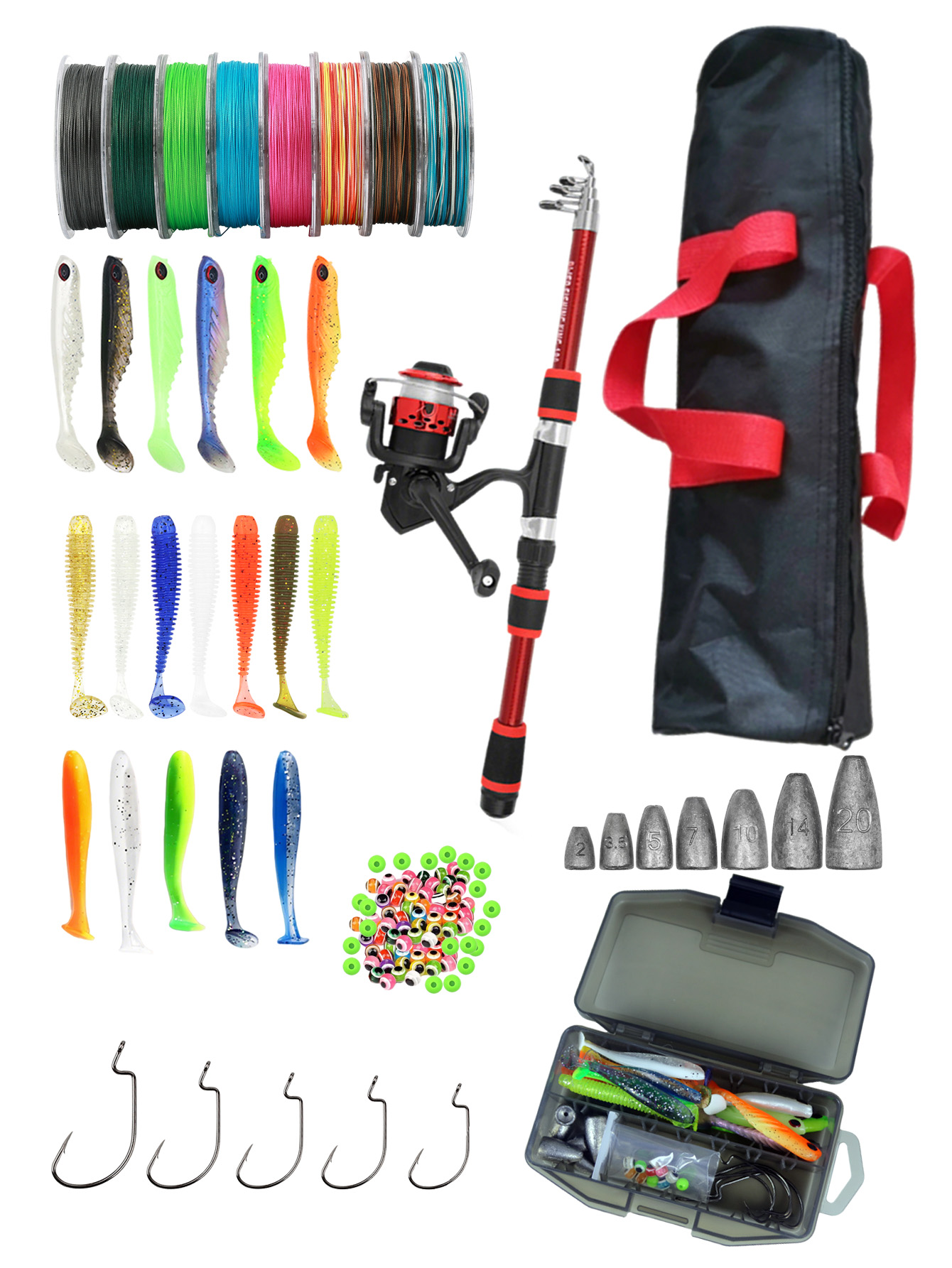 Fishing Rod Reel Combos Collap - Fishing Lure Making Kit recension och pris