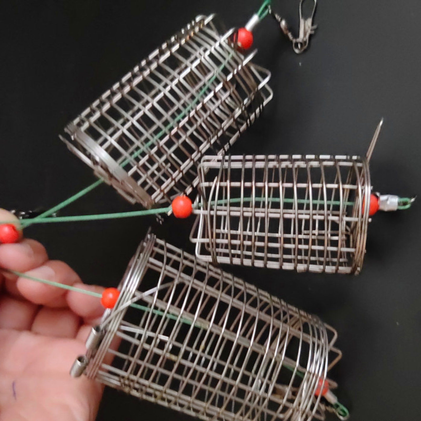 5x Solid Fishing Feeder Cage T - Fishing Lure Box recension och pris