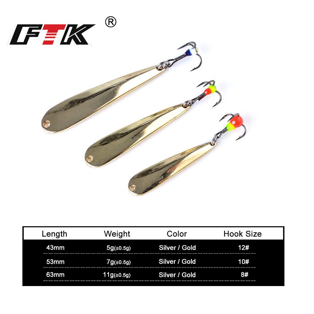 FTK Ice Fishing Lure Metal Gol - Fishing Lure Spinner recension och pris