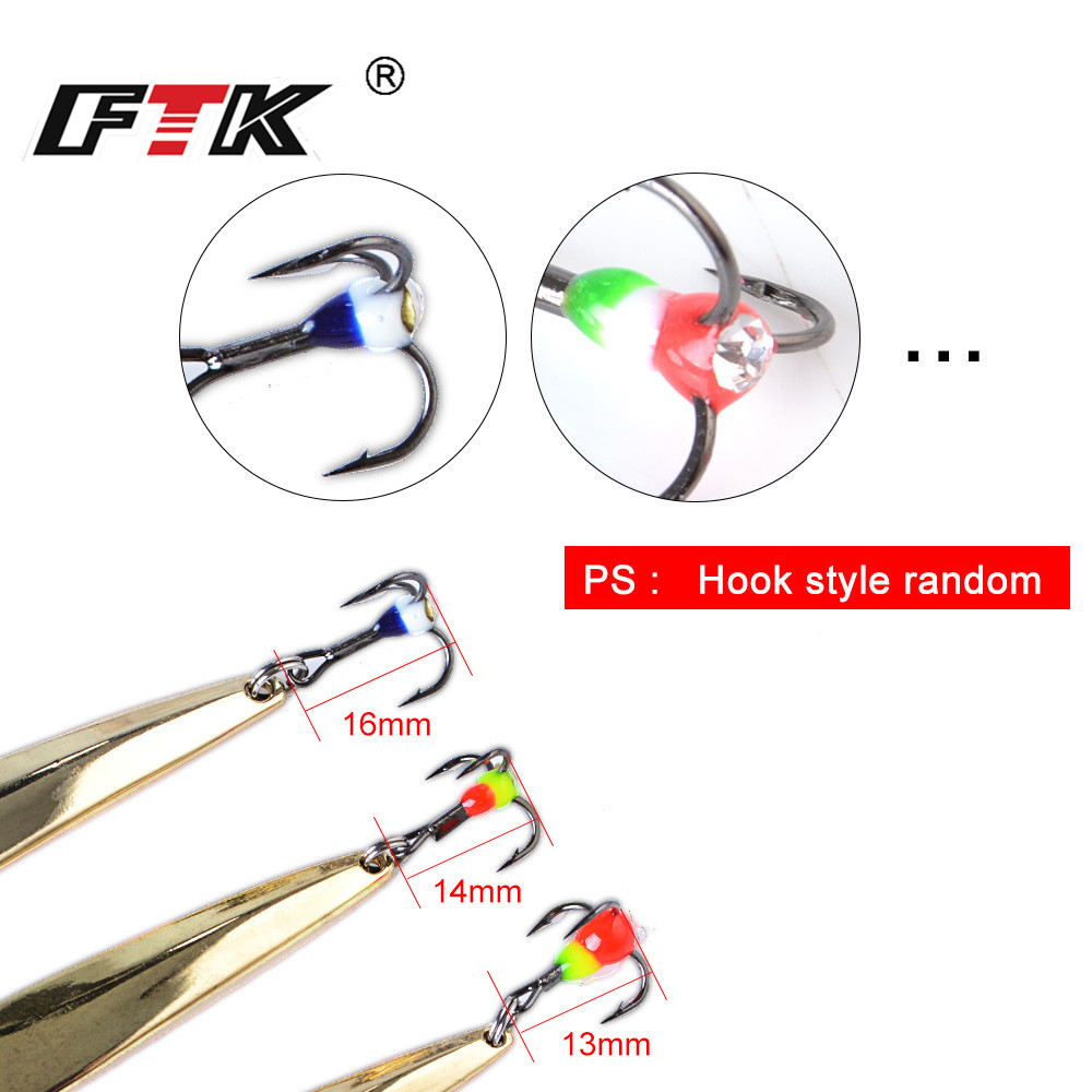 FTK Ice Fishing Lure Metal Gol - Fishing Lure Spinner recension och pris
